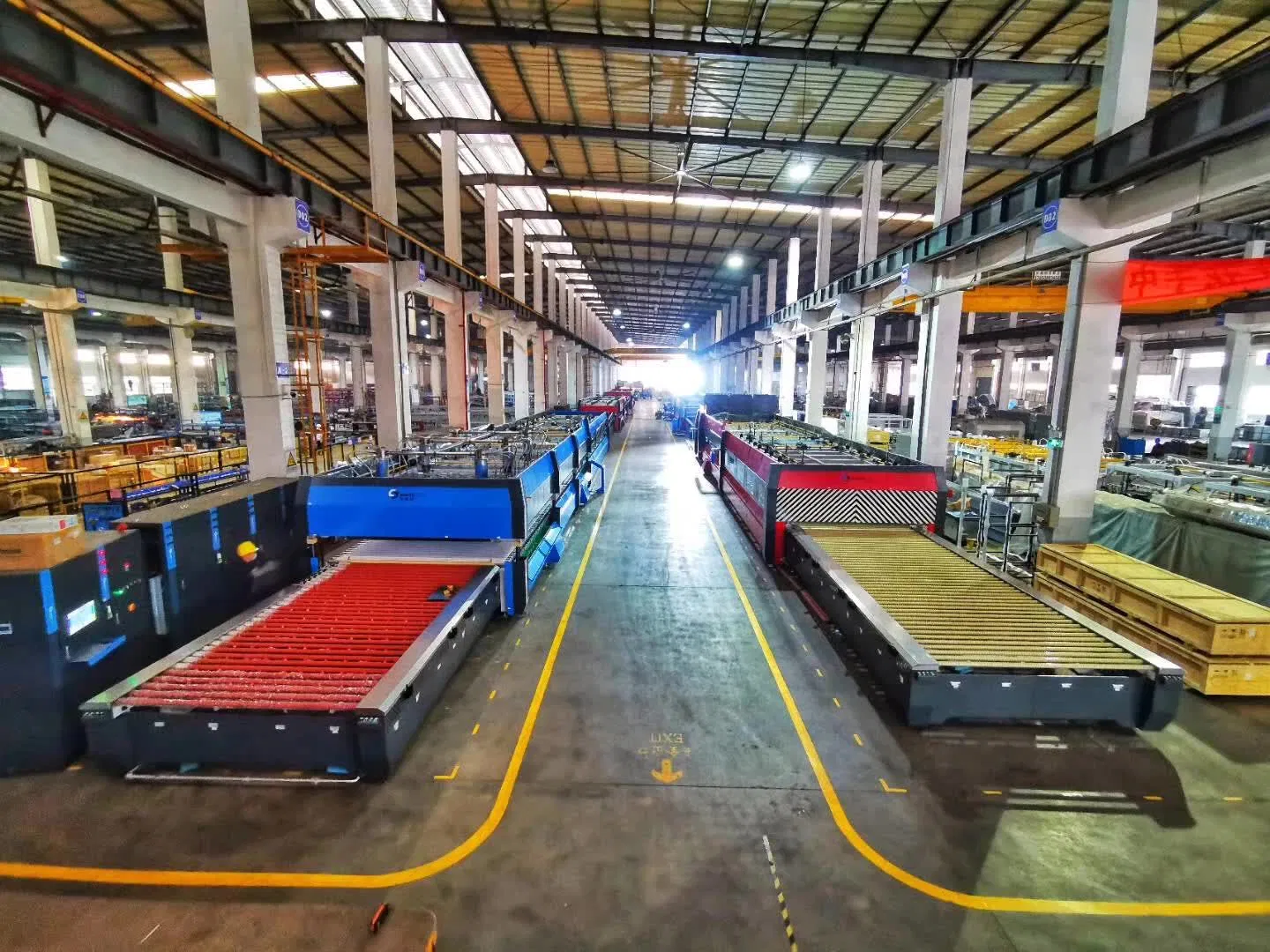 Southtech Horizontal Roller Hearth Energy Saving High Efficient Double Chamber Tempered Glass Production Equipment with Vortech Convection System for Sale