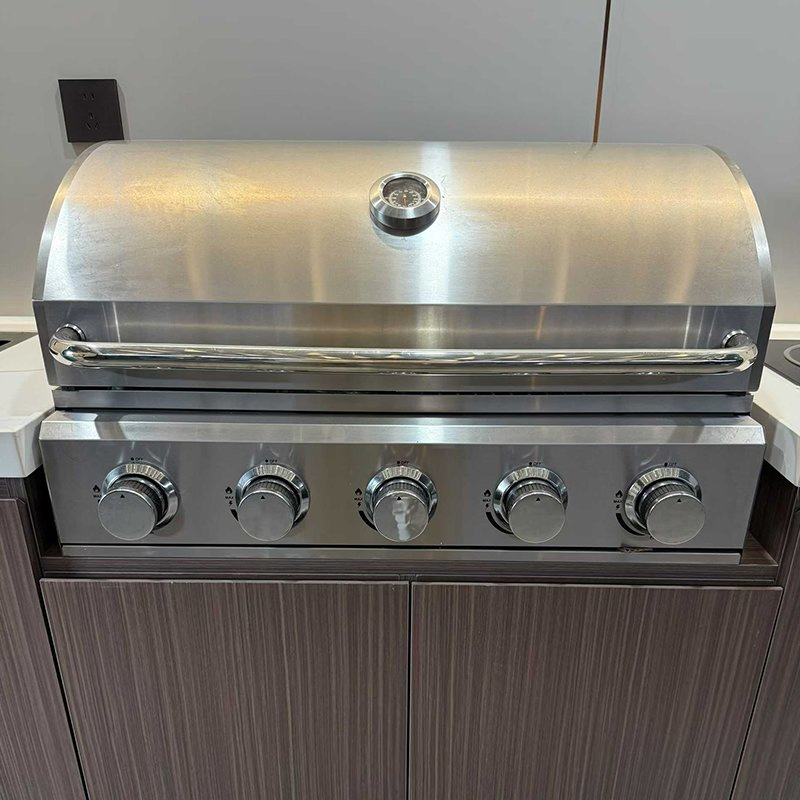 Wedding Restaurant Relaxing Outdoor Island Kitchen Furniture with Sink and Bar Stools