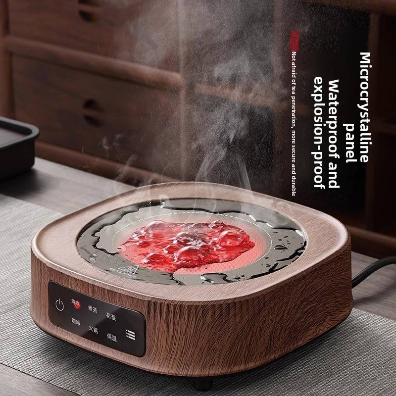 Portable Mini Ceramic Infrared Cooker New Electric Home and Dormitory Tea Stove with Push Button Controls Classical Design