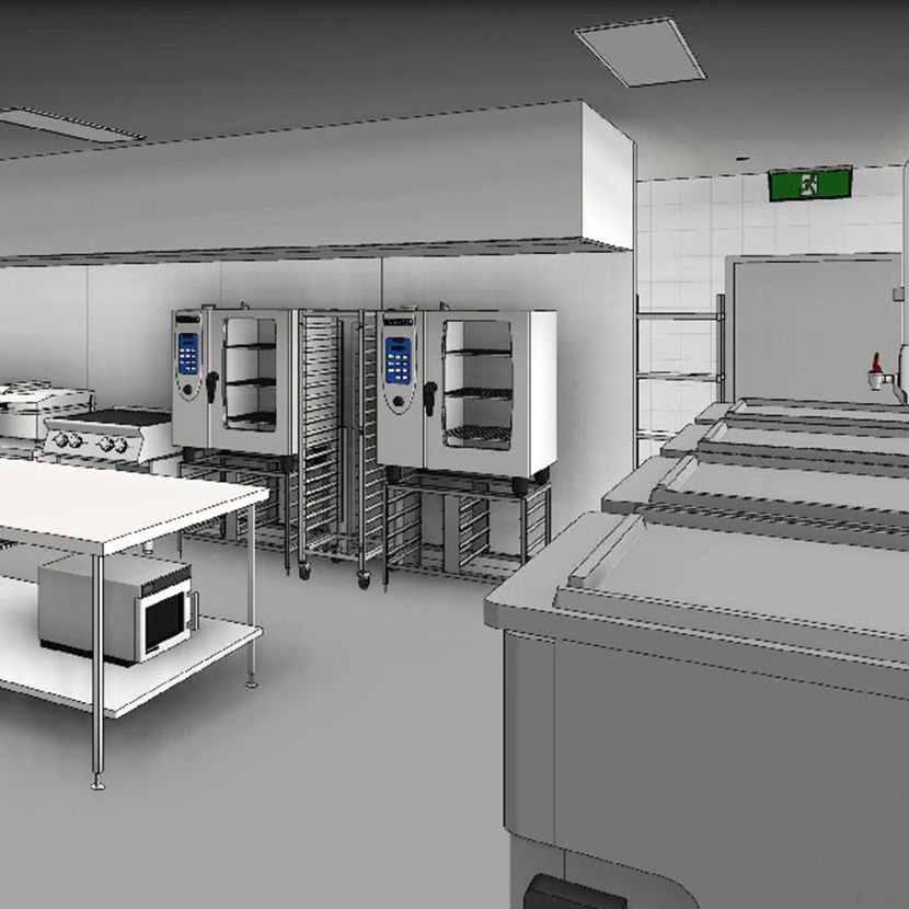 Central Food Preparation Kitchen Equipment for Restaurants