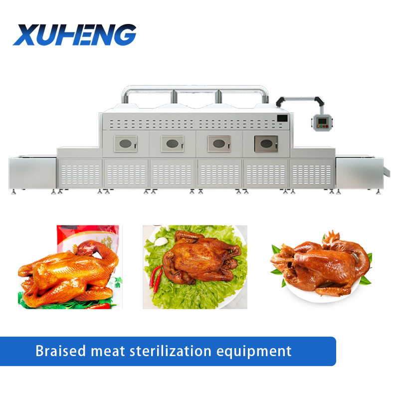Industrial Automated Meat Cooking Equipment with a Sterilization System Using a Sterilization Tank for Sterilization