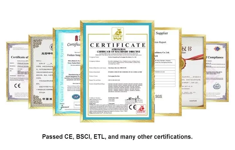 Machine Certifications