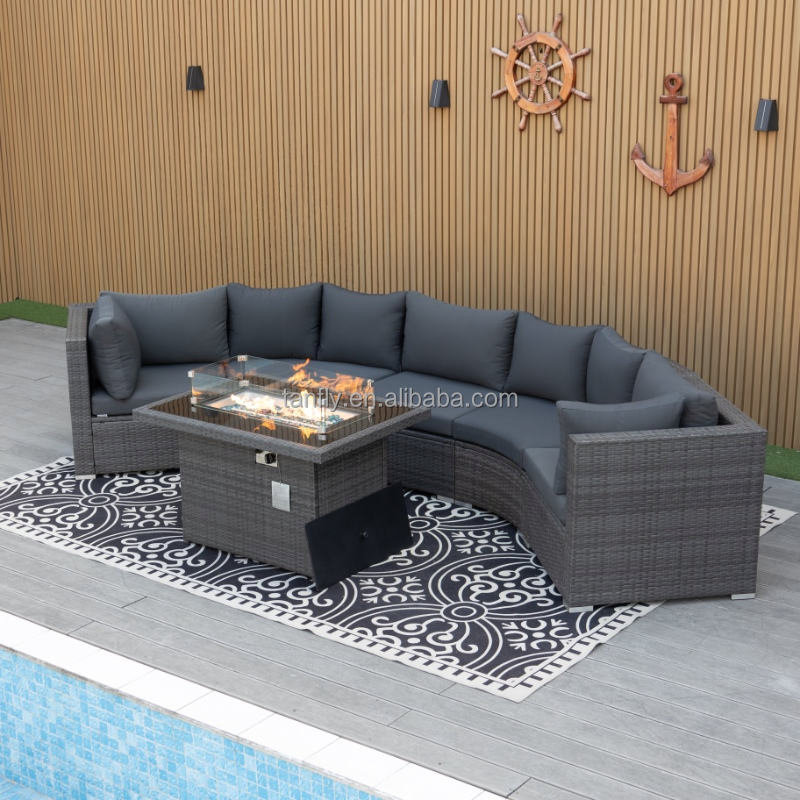 Modern Durable Outdoor Patio Sofa Set for Hotels Lounges and Courtyards Garden Furniture