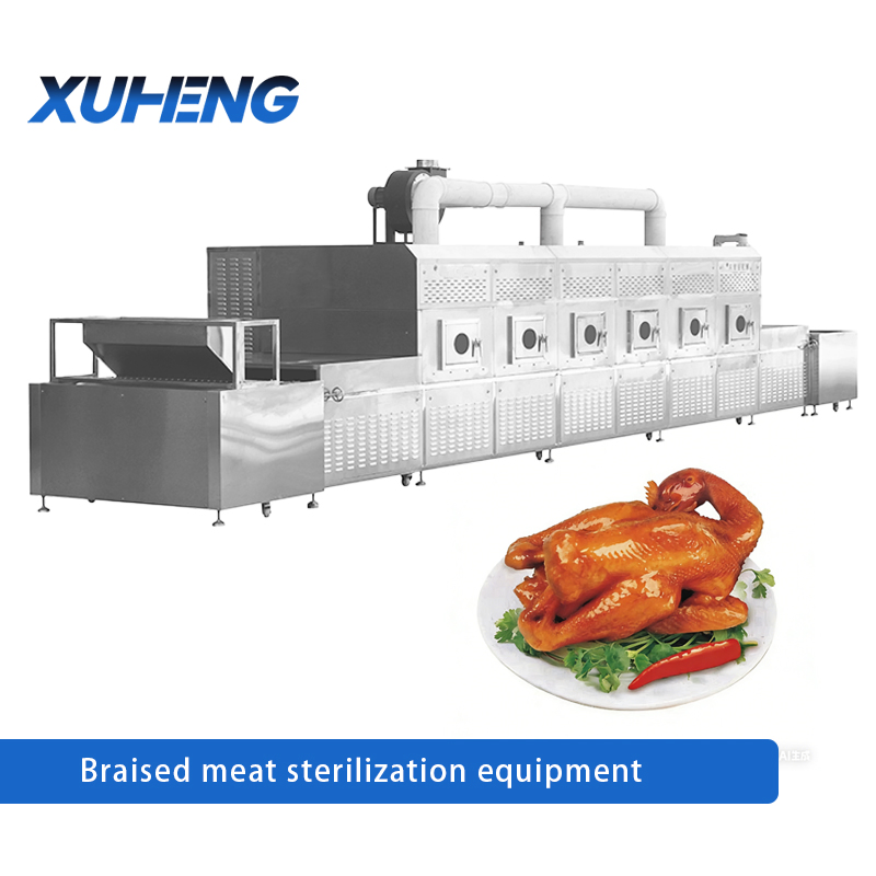 Industrial Automated Meat Cooking Equipment with a Sterilization System Using a Sterilization Tank for Sterilization