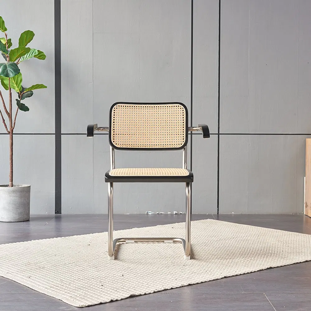 Outdoor Leisure Dining Set Modern Fast Food Restaurant Table Rattan Chair