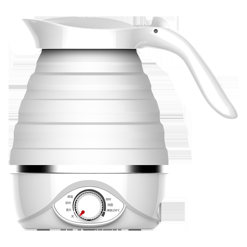 Travel Foldable Electric Kettle, Collapsible Food Grade Silicone Small Kettle