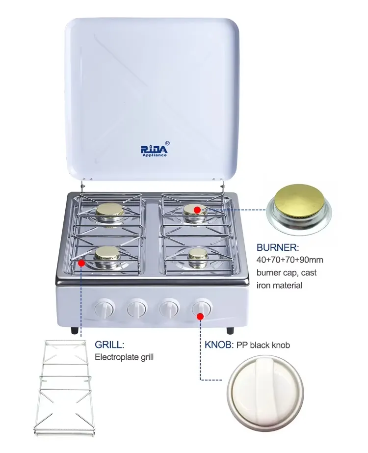 4-Burner Gas Stove Detail 2