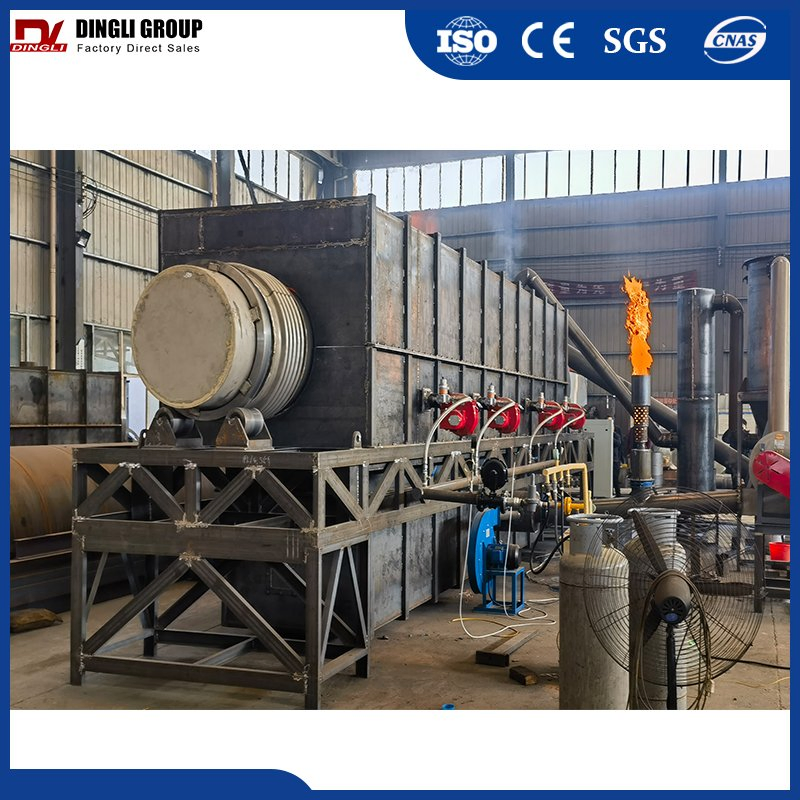Heat-Efficient Continuous Bamboo Pyrolysis Carbonization Equipment for Industrial Use