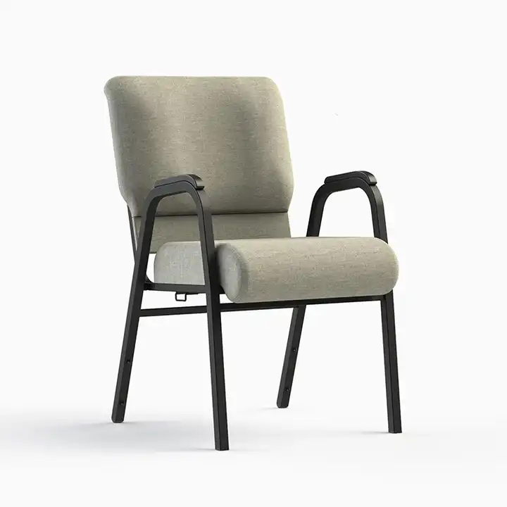 China Wholese Stacking Church Chair Auditorium Seating 22 Inch Wide with Arms (ZG13-009)