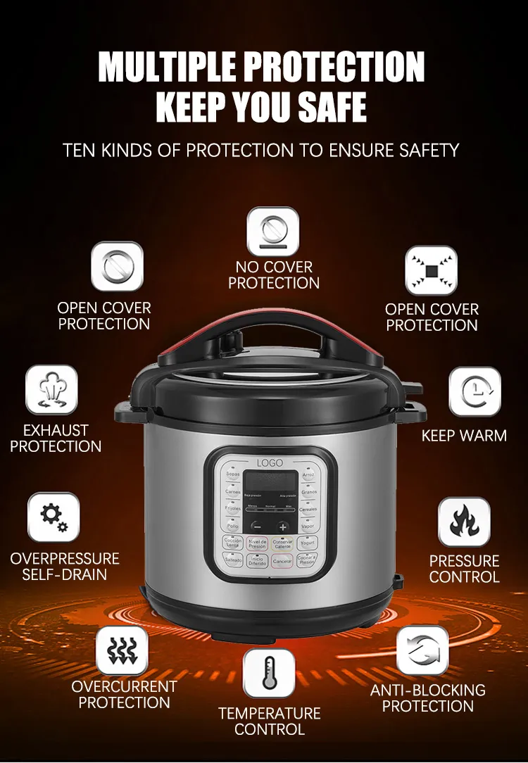 Electric Multi-Functions Slow Pressure Cooker