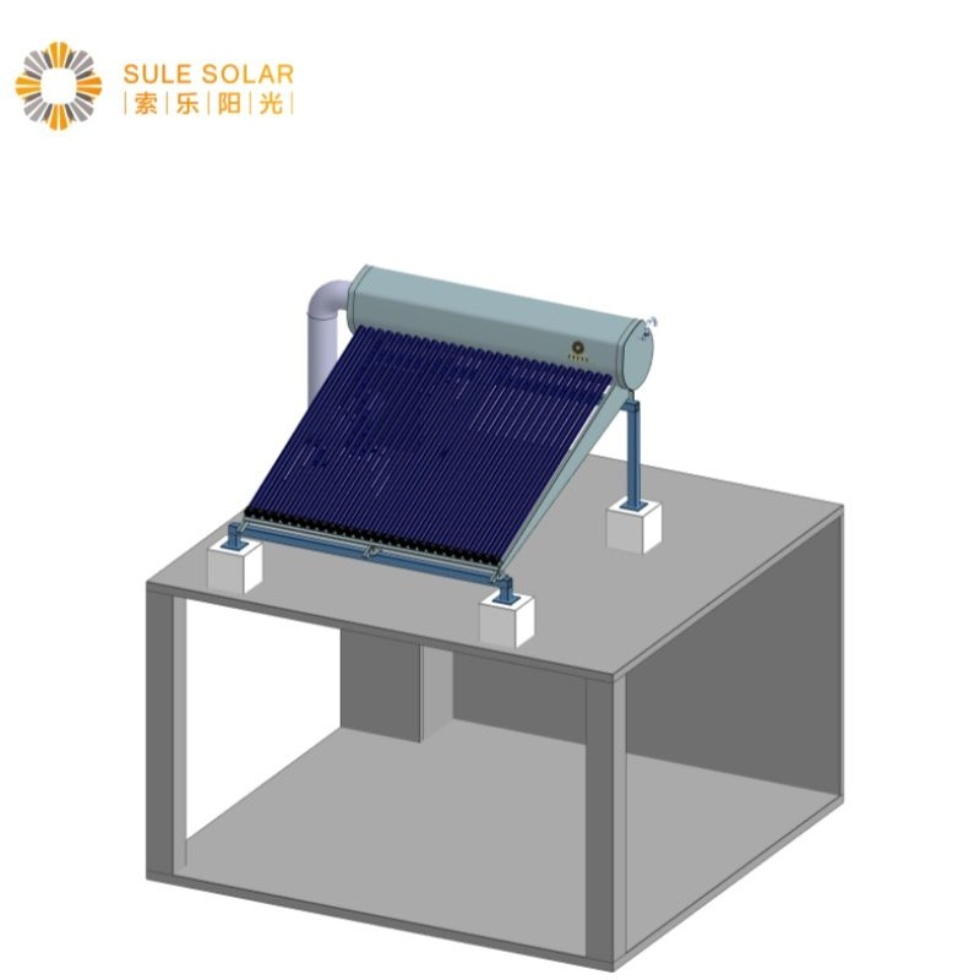China-Manufactured Industrial Solar Water Heater - 500L Thermosiphon System Anti-Freeze Design for Commercial Buildings