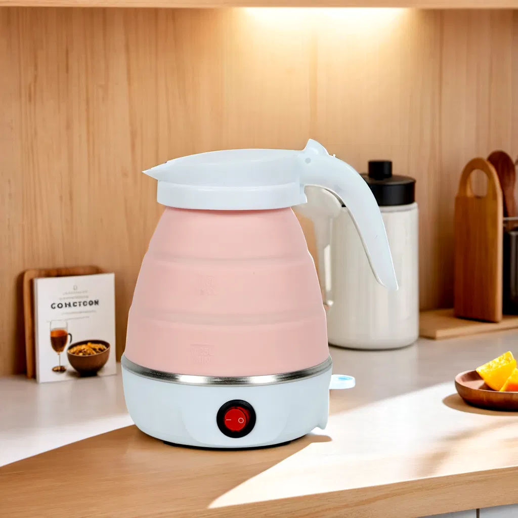 Travel-Sized Electric Kettle Lightweight Silicone Kettle for Convenient Use