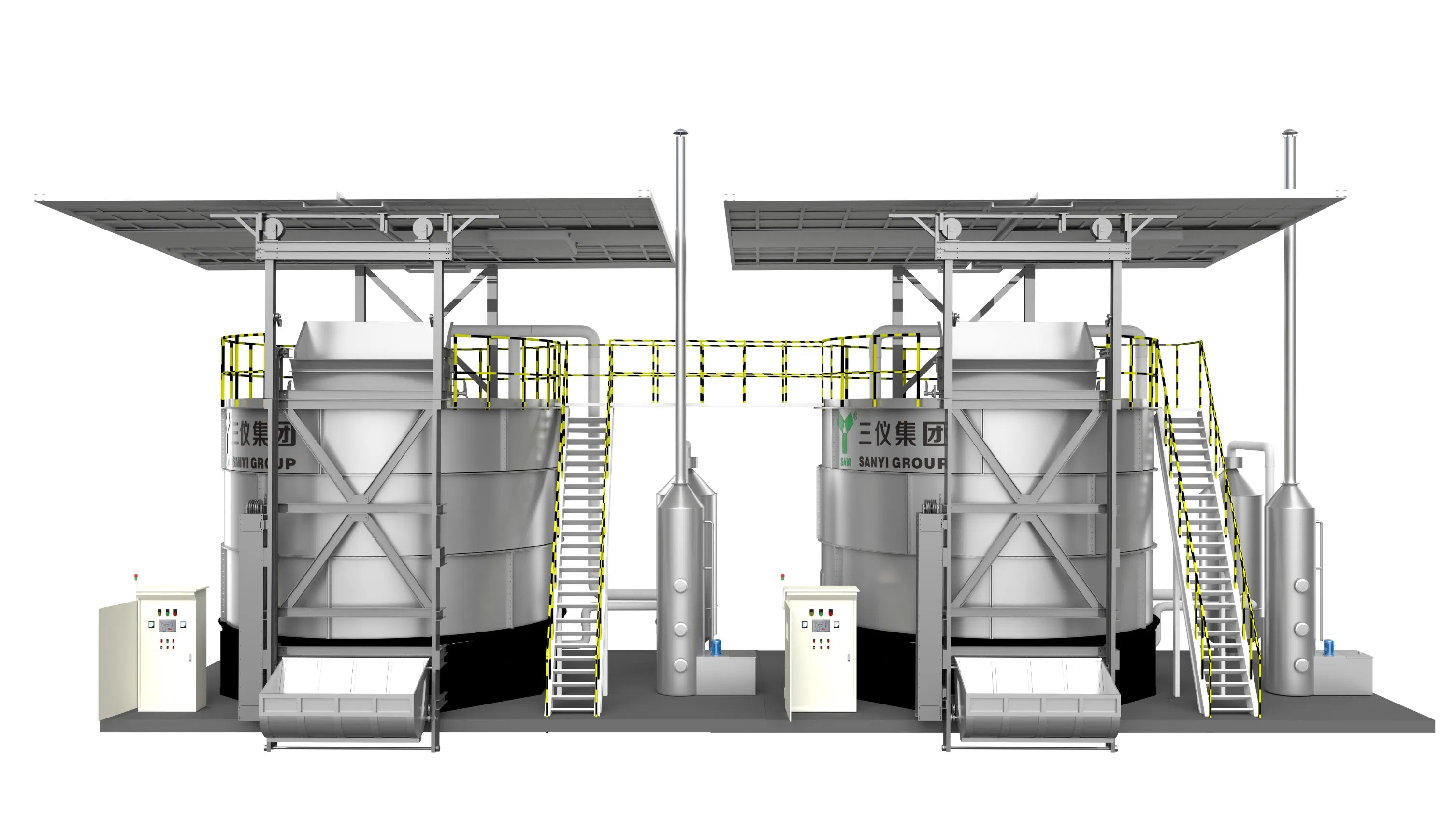 Suitable for Factory Farms and Other New Production Composters 2025 Large Capacity Fertilizer Fermentation Tank Agricultural Waste Composting System