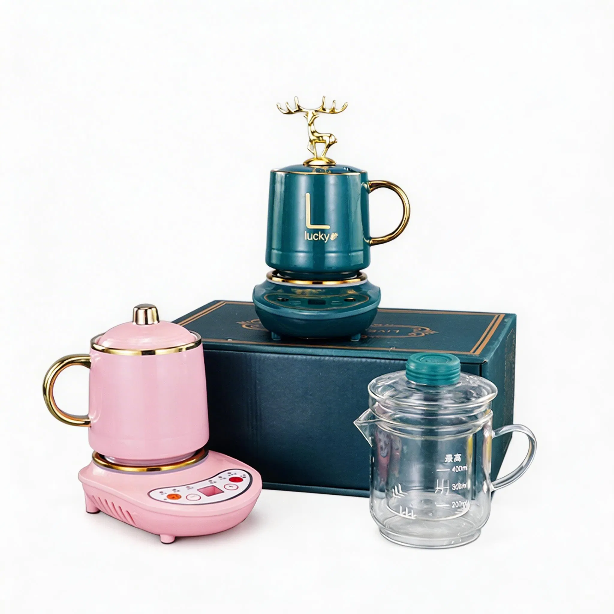 Hot Home Kitchen Appliance Non-Stick Electric Cooking Pot Multi-Functional Hot Cup Portable Mini Stew Cooking Cup Automatic Ceramics Electric Cooker