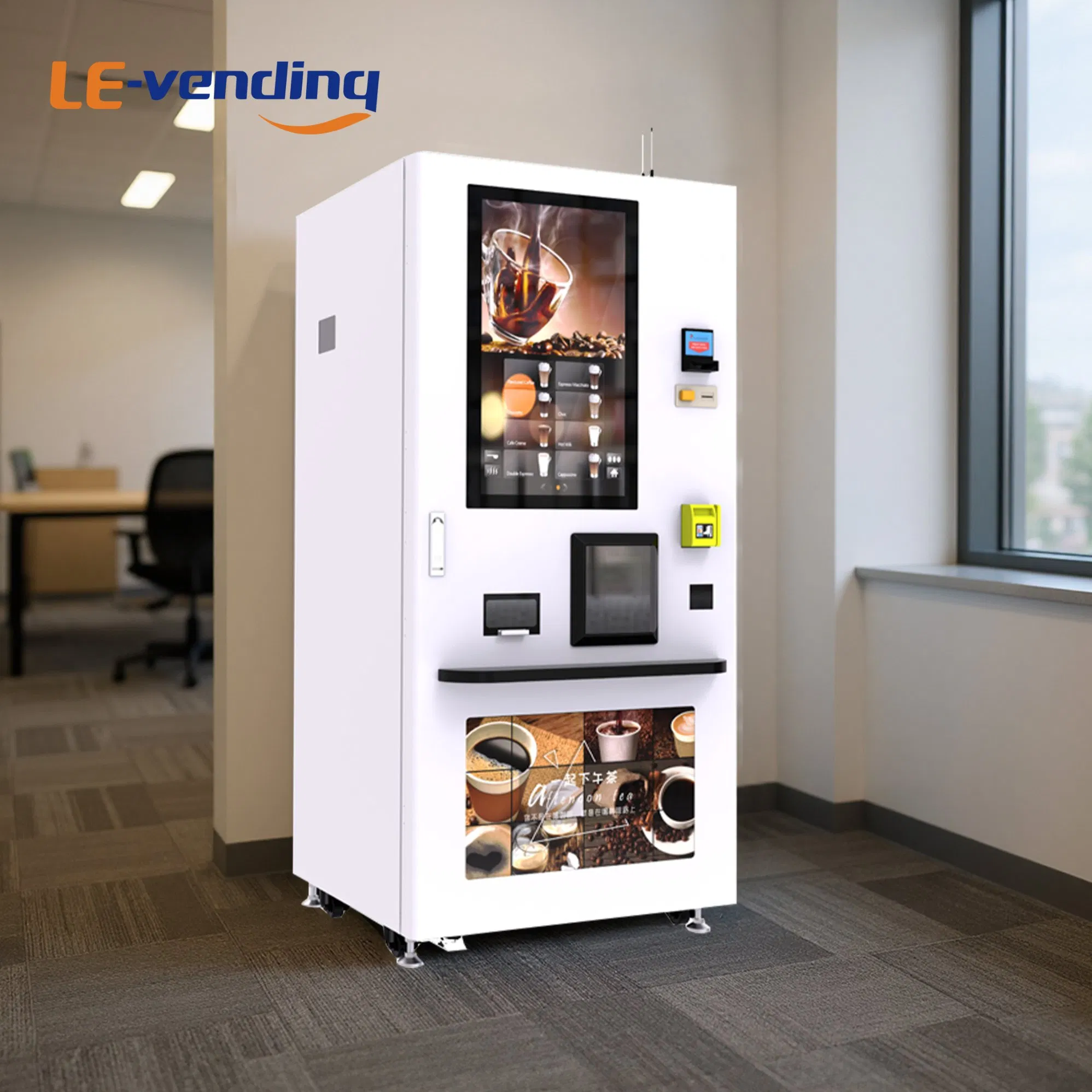 Versatile Le308g Coffee Vending Solution for Airports and Schools