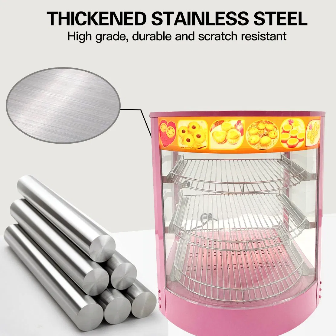 Lida 1p-Bt Counter Top Electric Hot Food Warmer Cabinet