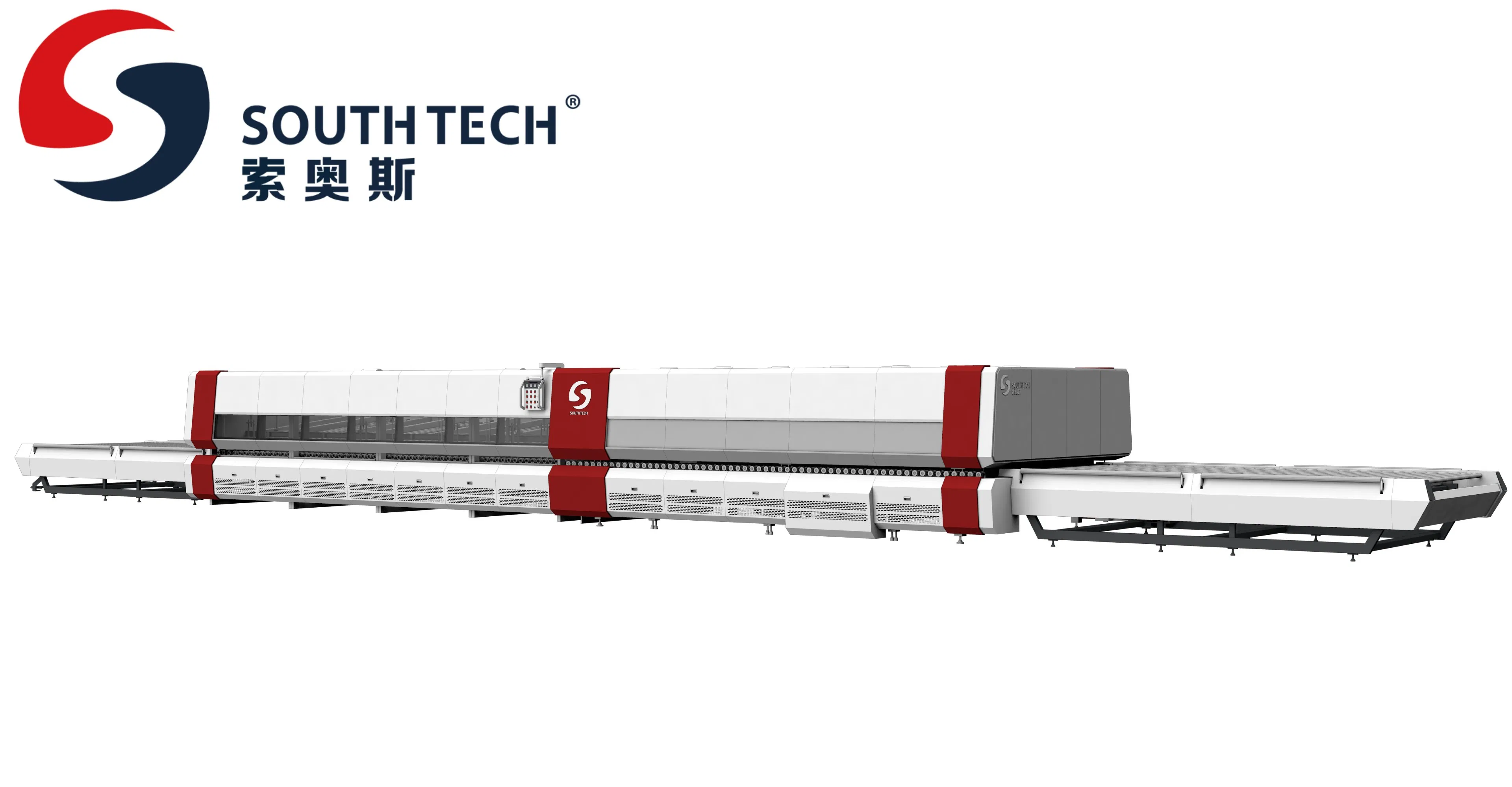 Southtech New Generation High Efficient Energy Saving Passing Tempered Flat Glass Manufacturing Equipment with Latest Vortech Convection System for Sale