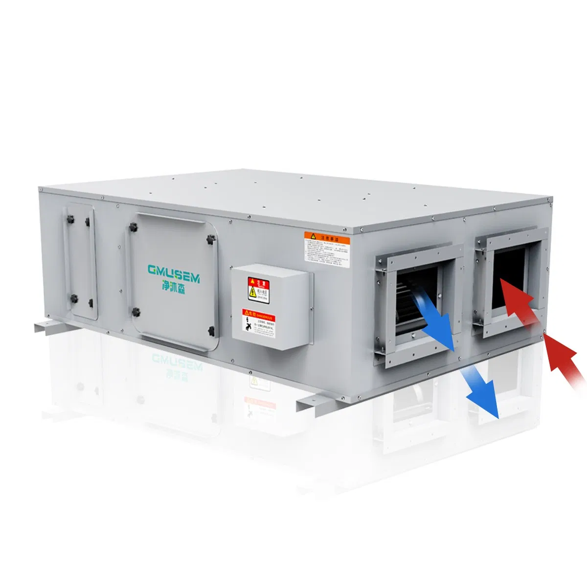 Energy Reclaim Ventilation Fresh Air Recuperator Filtration System Erv with AC/DC Motor