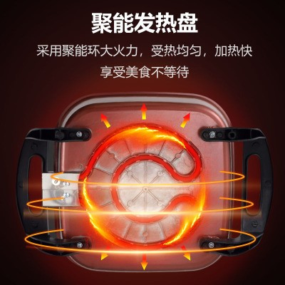 Multi Function Electric Fry Pan China Hongshuangxi Hong Shuang Xi Electric Frying Pan Multifunction Electric Pan Health Hot Pot Pan Ghana Nigeria Africa Market