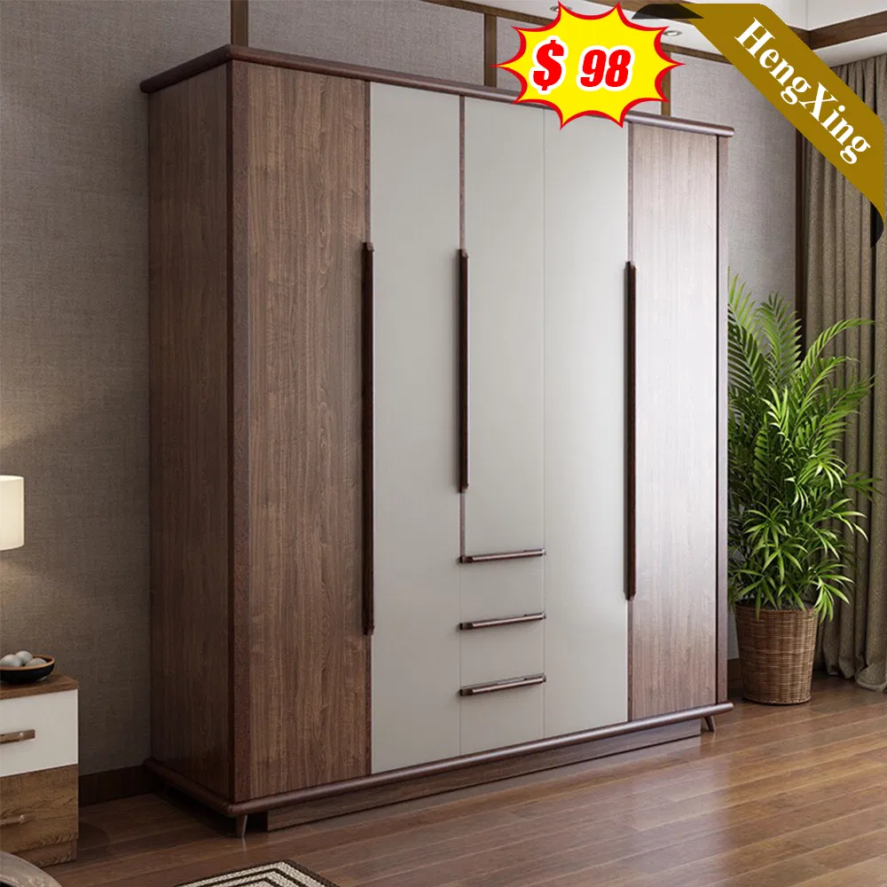 New Design Bedroom Furniture Walk-in Wardrobe Closets Custom Modern Bed Room Wood Wooden Glass Door with Wardrobe