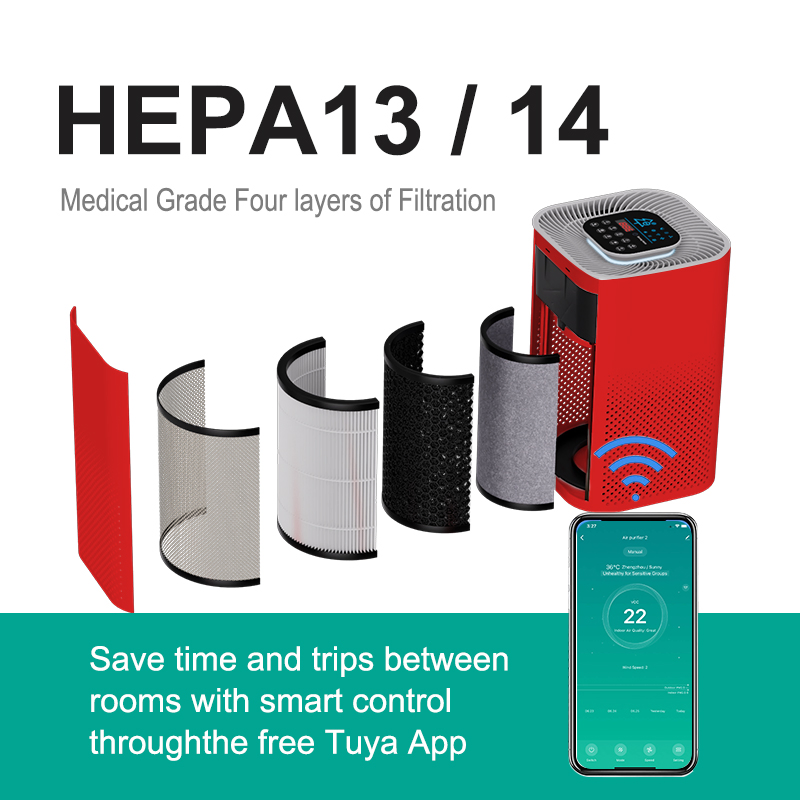 Commercial Air Purification System Equipped with Air Cleaner and SGS Air Purifier