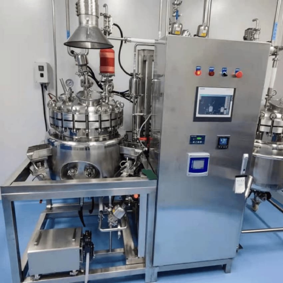 Syrup Preparation and Mixing System Plant and Equipment with Modular Skid and Storage Vessel for Pharmaceutical Use