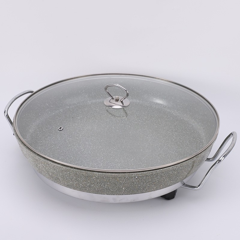 Factory Sell Electric Pizza Multipurpose Frying Pan Nonstick Coated Electric Grill Pan