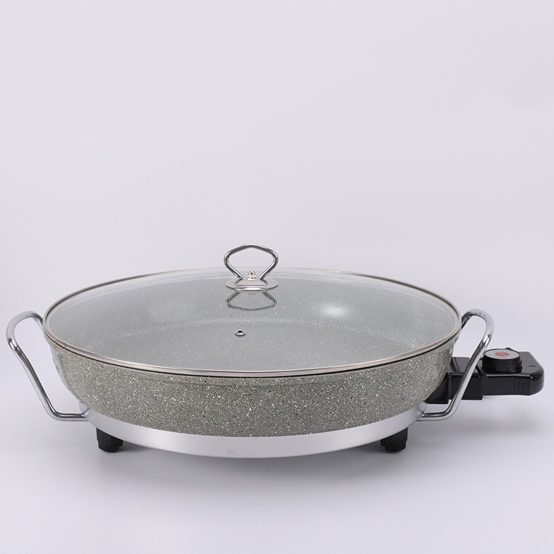 Factory Sell Electric Pizza Multipurpose Frying Pan Nonstick Coated Electric Grill Pan