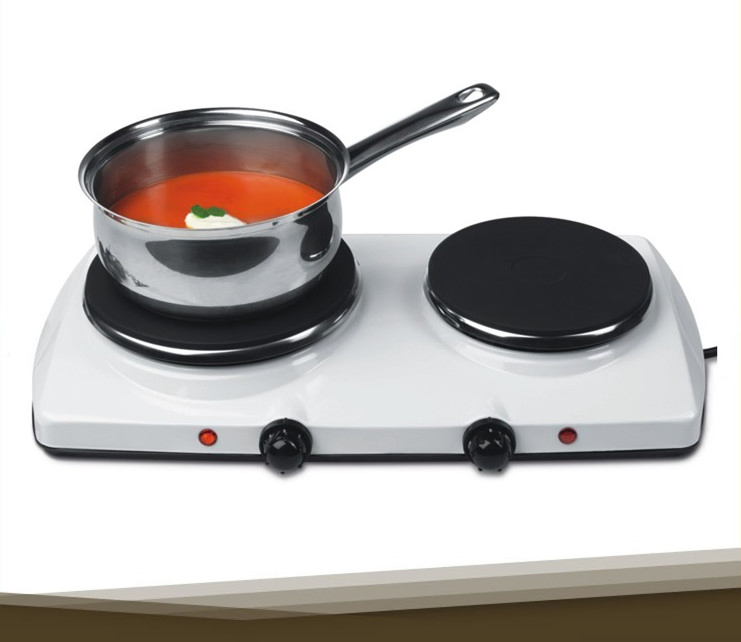 Stainless Steel Portable Double Burner Electric Coil Stove