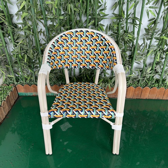 Nordic Outdoor Diningtable Rattan Chair Furniture for Hotel Restaurant Home Backyard Garden