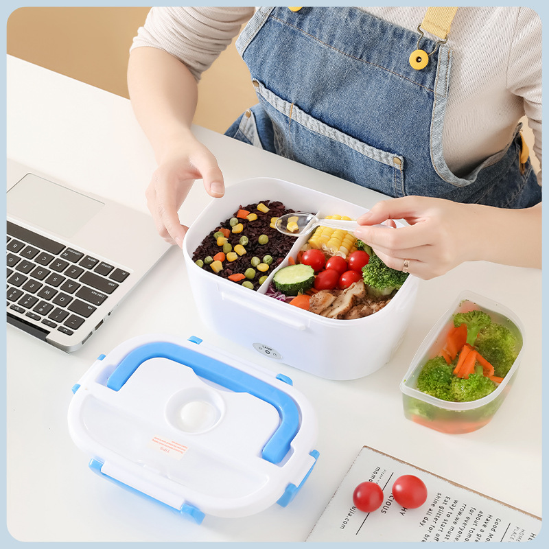 Multi-Functional 2-in-1 Car Home Electronic Heating Plastic Lunch Box