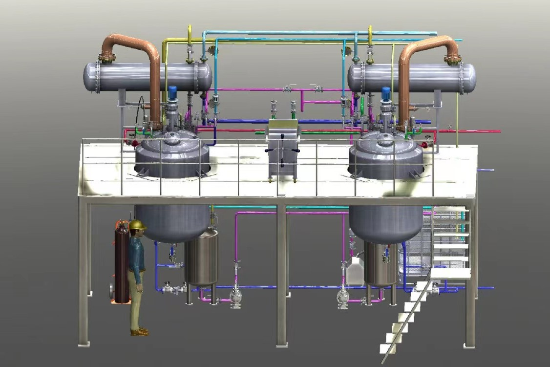 Stainless Steel Steam Jacketed Chemical Polymer Saturated Resin Synthesis Reactor Equipment
