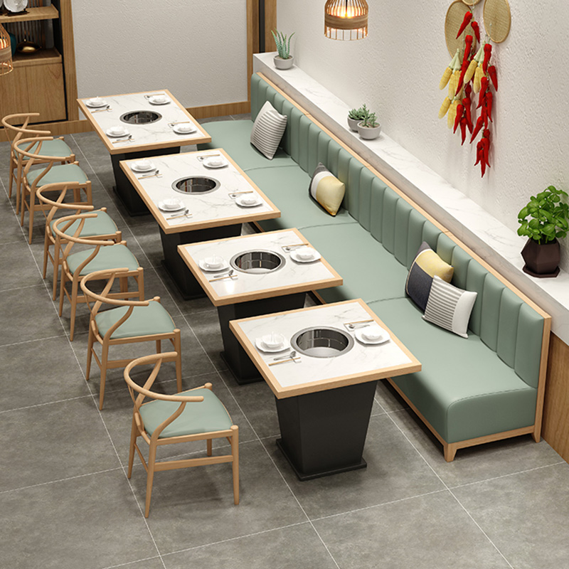 Xijiayi Fast Food Restaurant Sets: Durable Booths and Tables Package