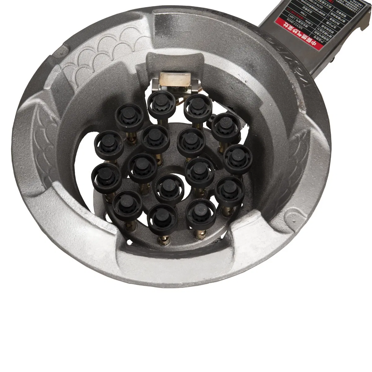 Outdoor Portable Gas Stove with Electronic Ignition and Cast Iron Surface