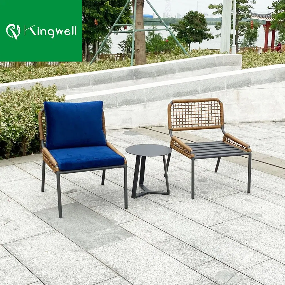 China Factory Sell Poly Rattan Dining Restaurant Fast Food Cafe Dinner Coffee Bistro Tables Set Outdoor Furniture