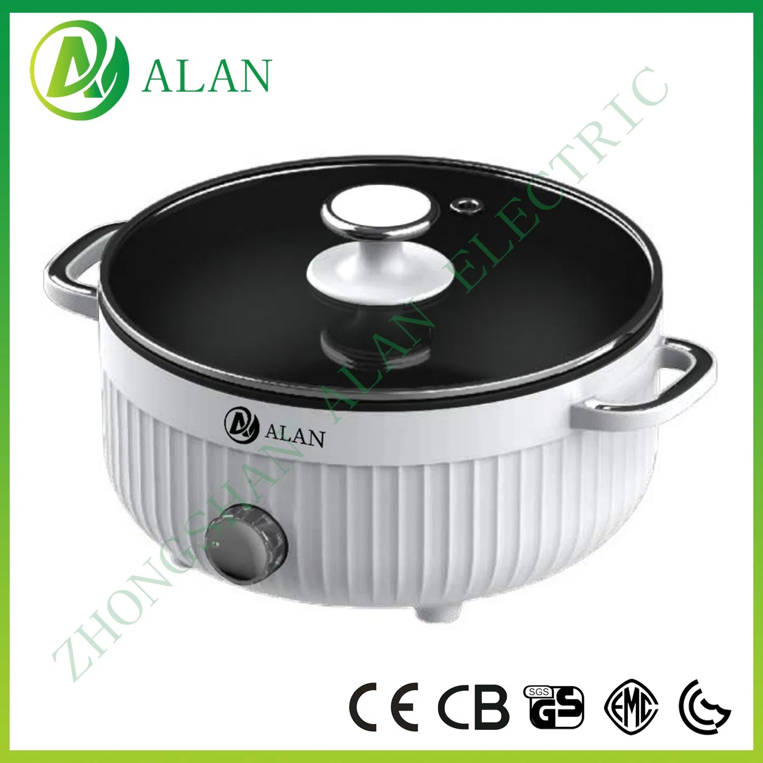 110V/220V Dual Voltage Durable Electric BBQ Tray/No Smoking Frying Pan for Barbecue Use