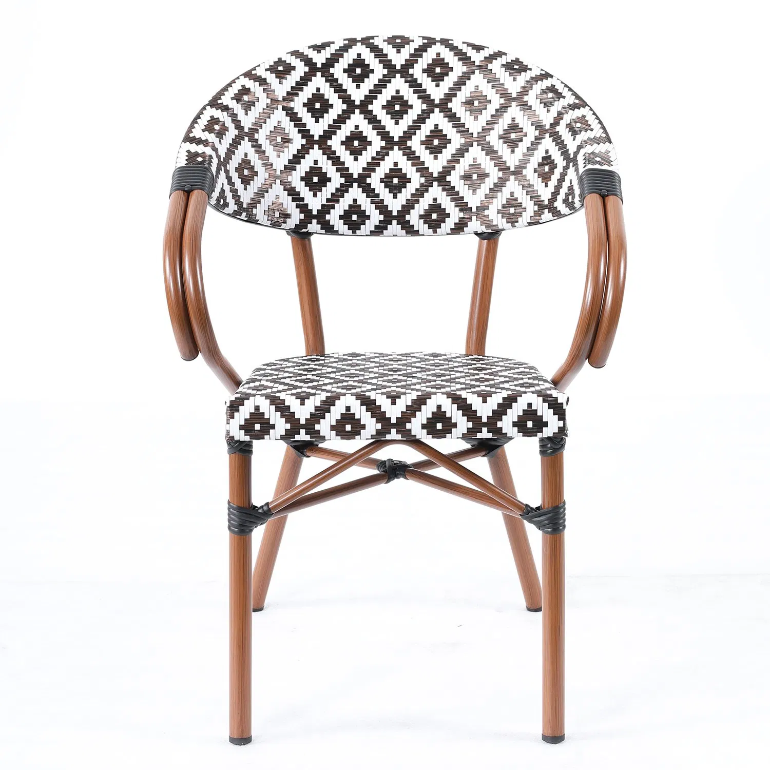 Outdoor Garden Restaurant Furniture Quick Dry Restaurant Dining Arm Chairs