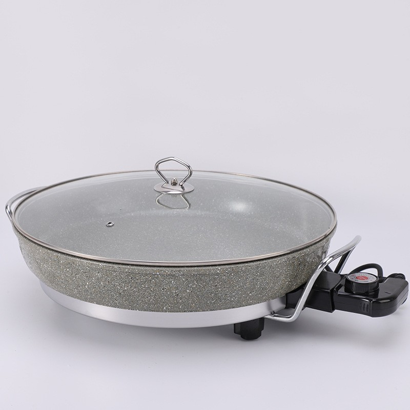 Factory Sell Electric Pizza Multipurpose Frying Pan Nonstick Coated Electric Grill Pan