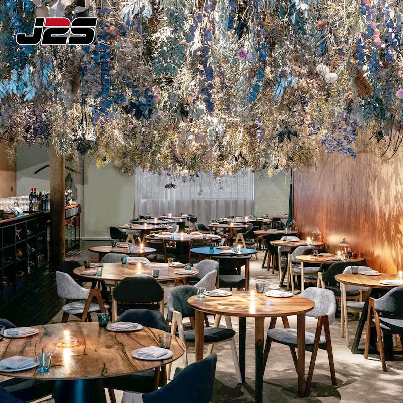 J2s Modern Commercial Coffee Shop Furniture Wooden Tables and Chairs Sets for Cafe Restaurant Project