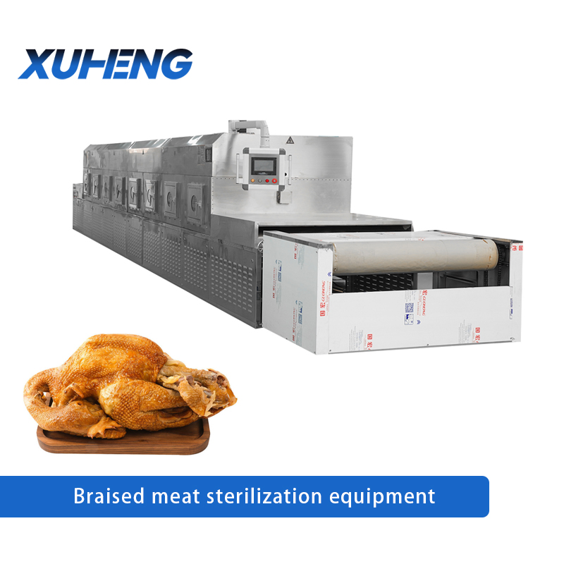 Industrial Automated Meat Cooking Equipment with a Sterilization System Using a Sterilization Tank for Sterilization