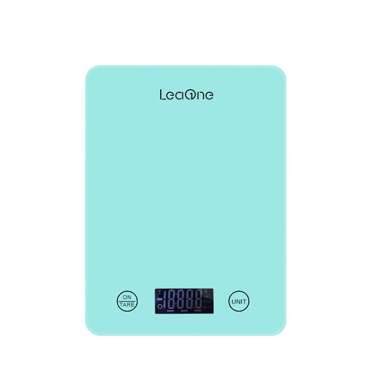 Digital Kitchen Scales with Tempered Glass Platform, Electronic Weighing Food Scale with Backlit LCD, Multifunction for Office School Home Baking Cooking