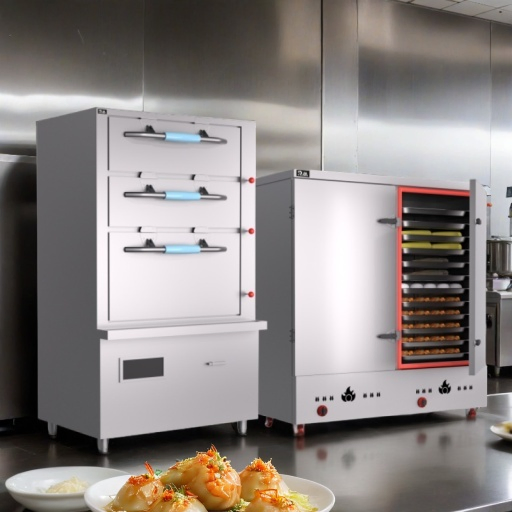 Commercial Electric Best RM Large Propane Stainless Steel Used Industrial Rice and Food Steam Seafood Boil Cafe Local Market Restaurant Sticky Rice Steamer