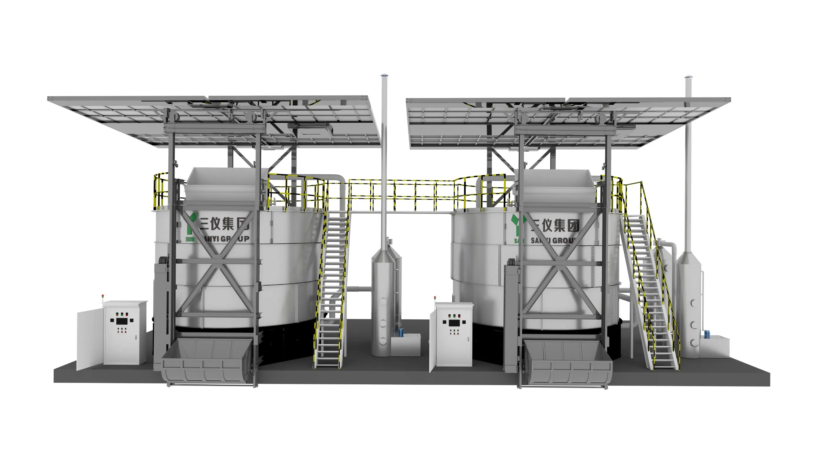 Suitable for Factory Farms and Other New Production Composters 2025 Large Capacity Fertilizer Fermentation Tank Agricultural Waste Composting System