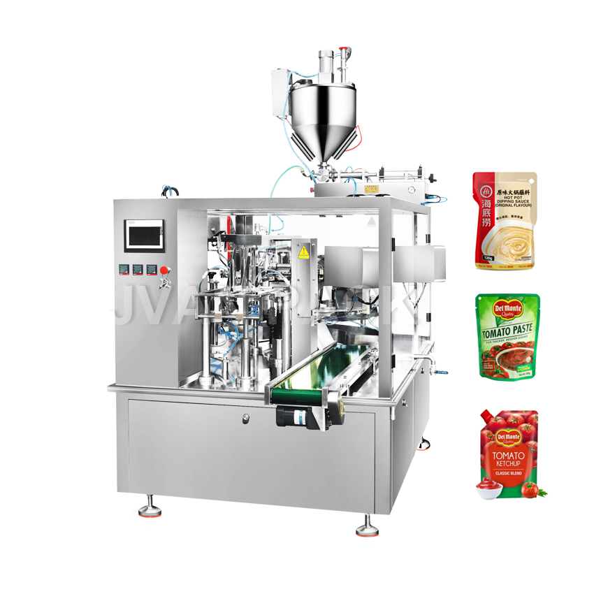 Gd-200 Auto Premade Stand-up Pouch Liquid Collagen Honey Energy Gel Juice Sachet Filling Machine Liquid Given Bag Packing Machine