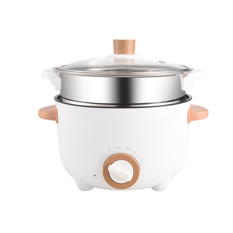 Compact Electric Cooking Pot Hot Pot Multi-Function Electric Cooker with Non-Stick Coating for Quick and Easy Meals