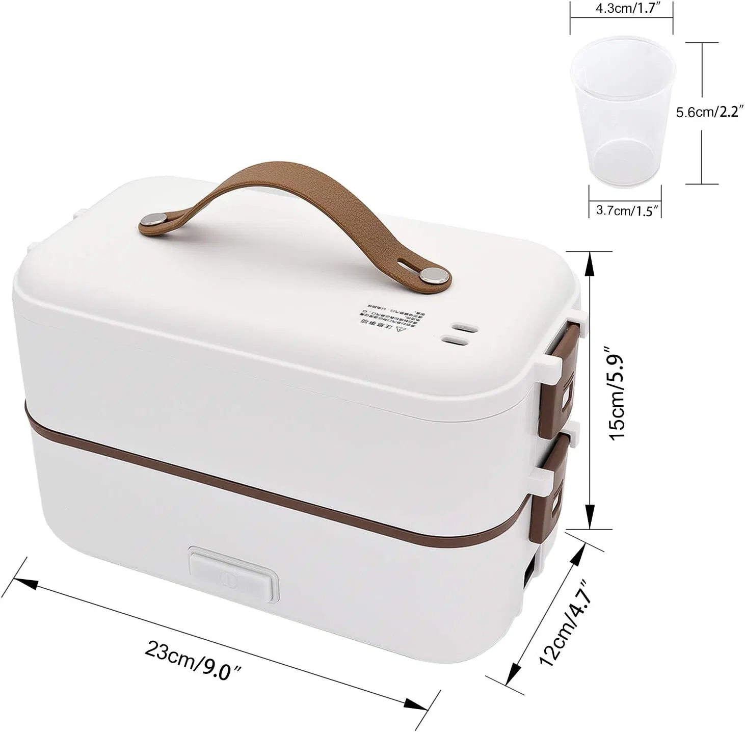 Electric Heating Insulation Dinnerware Food Storage Container Bento Lunch Box Car/Truck/Home Double-Layer Container Portable