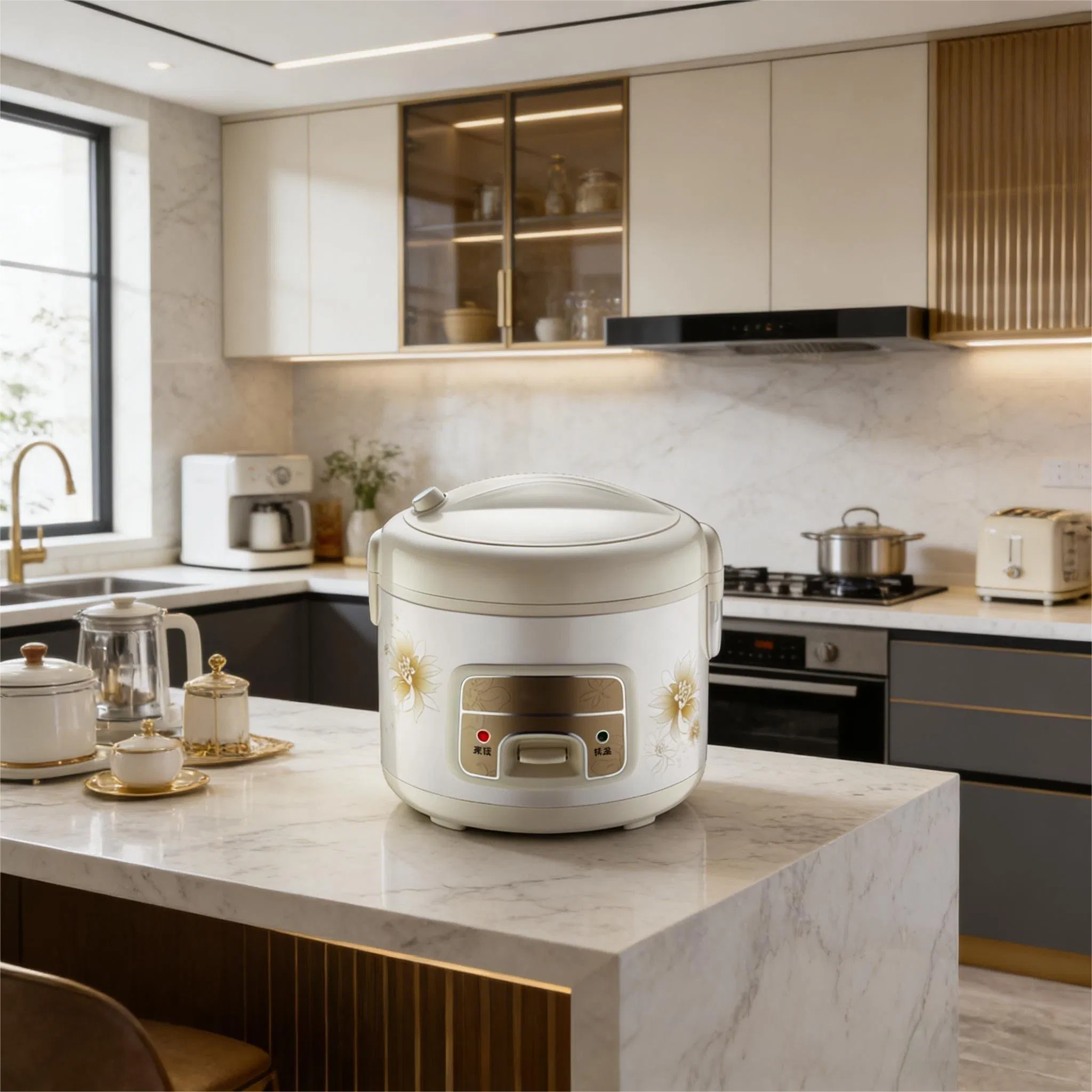 5L Classical Appearance Micro Pressure Valve Design Fast Heating Cooking Non-Stick Electric Rice Cooker