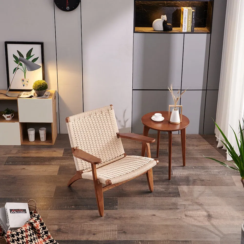 Modern Design Style Outdoor Camping Beach Fast Food Wooden Cafe Dining Chair