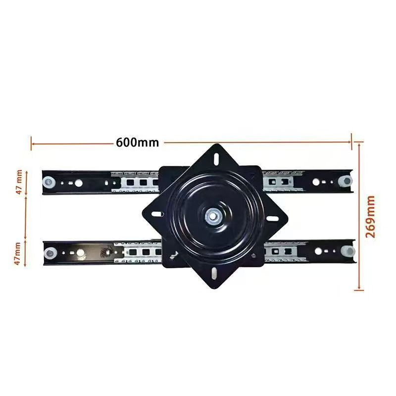 Lazy Susan Turntable 300-Lb Steel Ball Bearing Rotating Tray Strong Sturdy Table Cabinet Low Profile for Dinner Table Rotate Slide