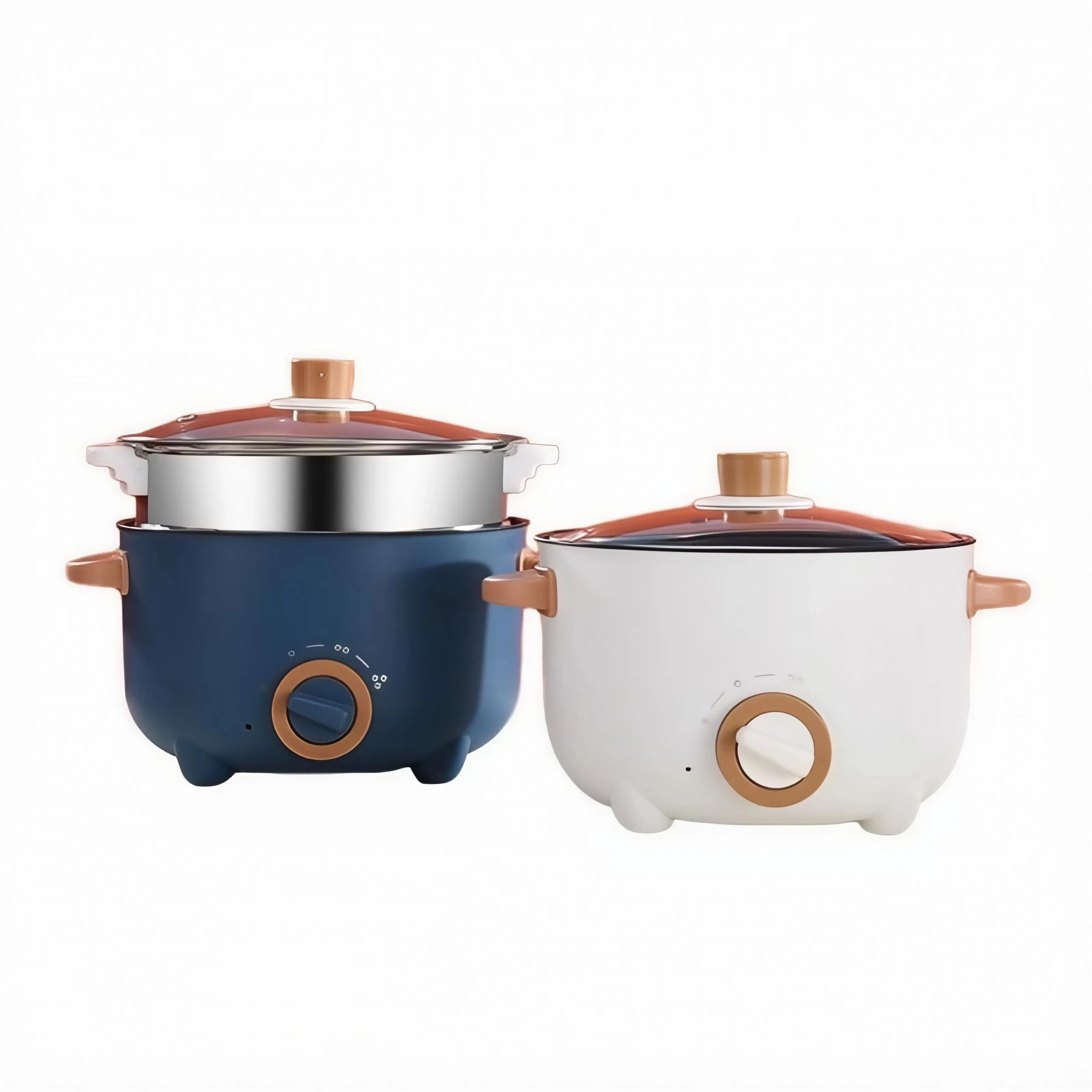 Compact Electric Cooking Pot Hot Pot Multi-Function Electric Cooker with Non-Stick Coating for Quick and Easy Meals